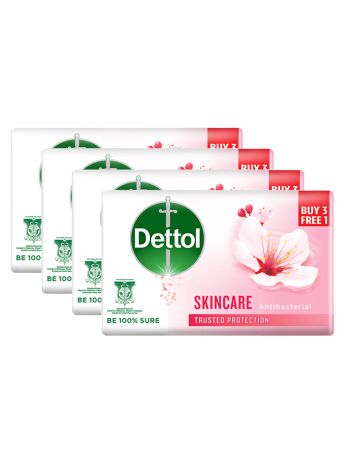 DETTOL ANTIBACTERIAL BAR SOAP SKINCARE 100G 3+1