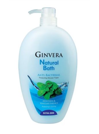 GINVERA NATURAL BATH ANTI-BACTERIAL PROTECTING SHOWER FOAM 1L