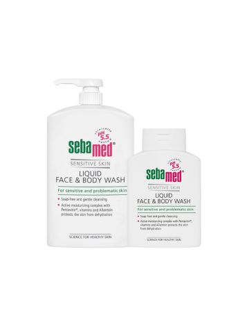 SEBAMED FACE & BODY WASH 1L+200ML