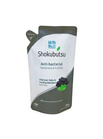 SHOKUBUTSU ANTI-BACTERIAL BODY FOAM DEODORIZING & PURIFYING REFILL 600ML