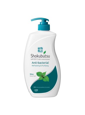 SHOKUBUTSU ANTI-BACTERIAL BODY FOAM REFRESHING & PURIFYING 900ML