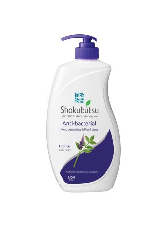 SHOKUBUTSU ANTI-BACTERIAL BODY FOAM REJUVENATING & PURIFYING 900ML