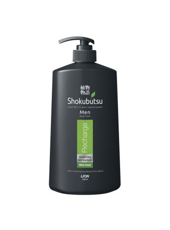 SHOKUBUTSU MEN BODY FOAM RECHARGE 900ML