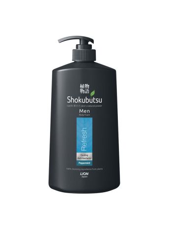 SHOKUBUTSU MEN BODY FOAM REFRESH 900ML